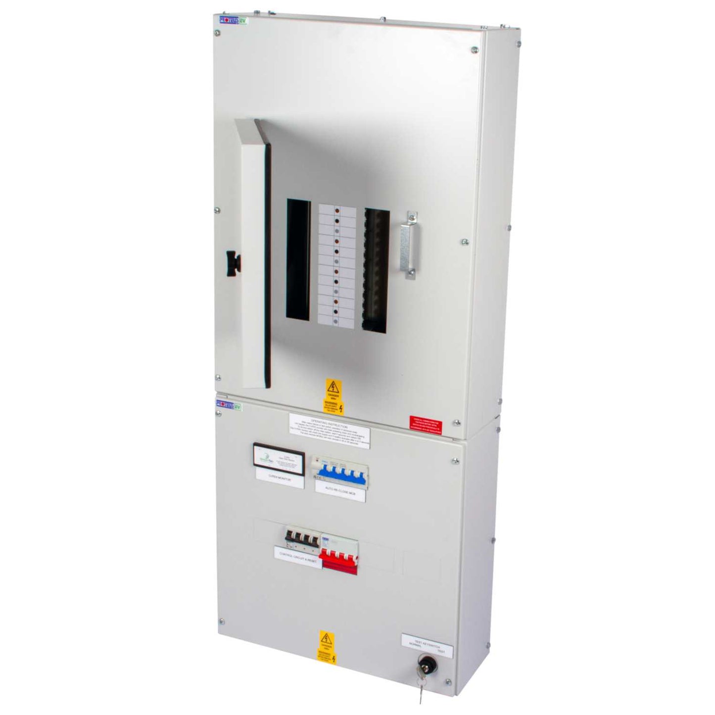 Proteus EV 8 Way TP+N Type B EV Distribution Board with 100A O-PEN Isolator Incomer