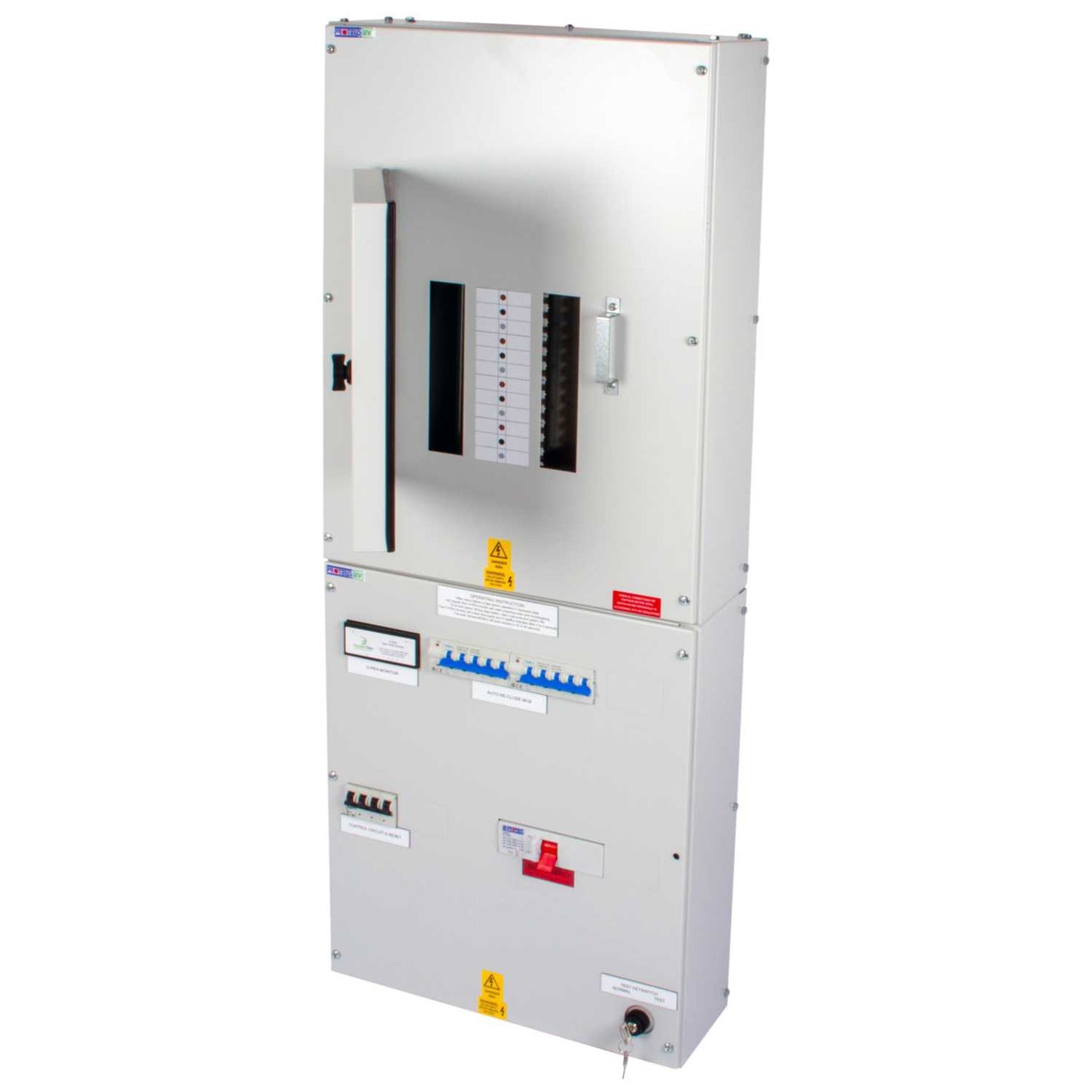 Proteus EV 8 Way TP+N Type B EV Distribution Board with 200A O-PEN Isolator Incomer