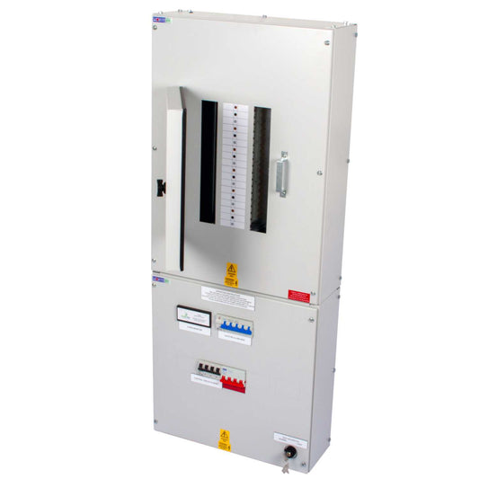 Proteus EV 12 Way TP+N Type B EV Distribution Board with 100A O-PEN Isolator Incomer