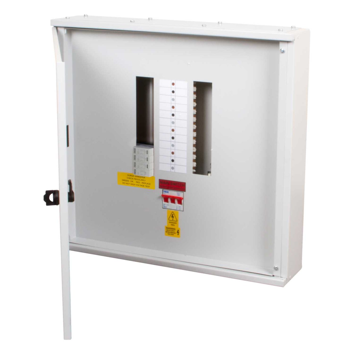 Proteus XL 7 Way TP+N Type B Distribution Board with 125A Incomer and Type 1+2 SPD