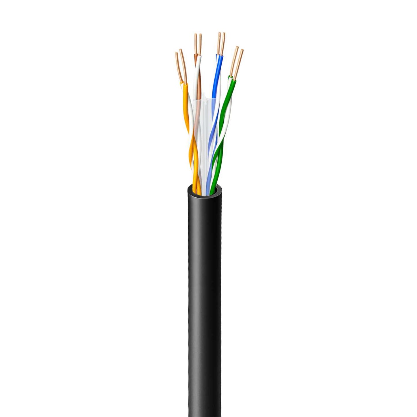 Prysmian CAT6 UC400 SD PE Unshielded Twisted Pair U/UTP External Duct Black (Box of 305m)