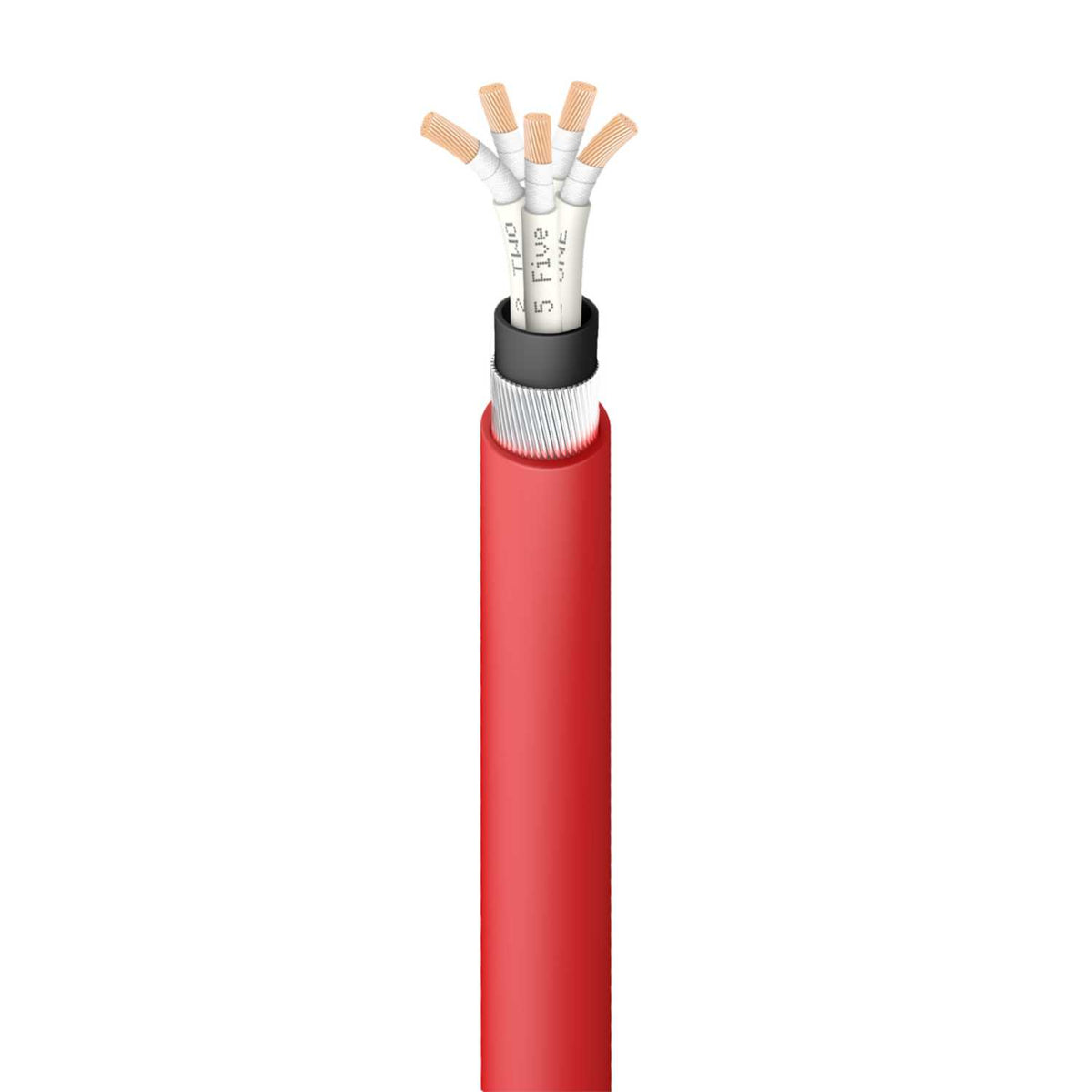 Prysmian 2.5mm² FP500 Fire Cable 5C Red (Cut Length Sold By The Metre)