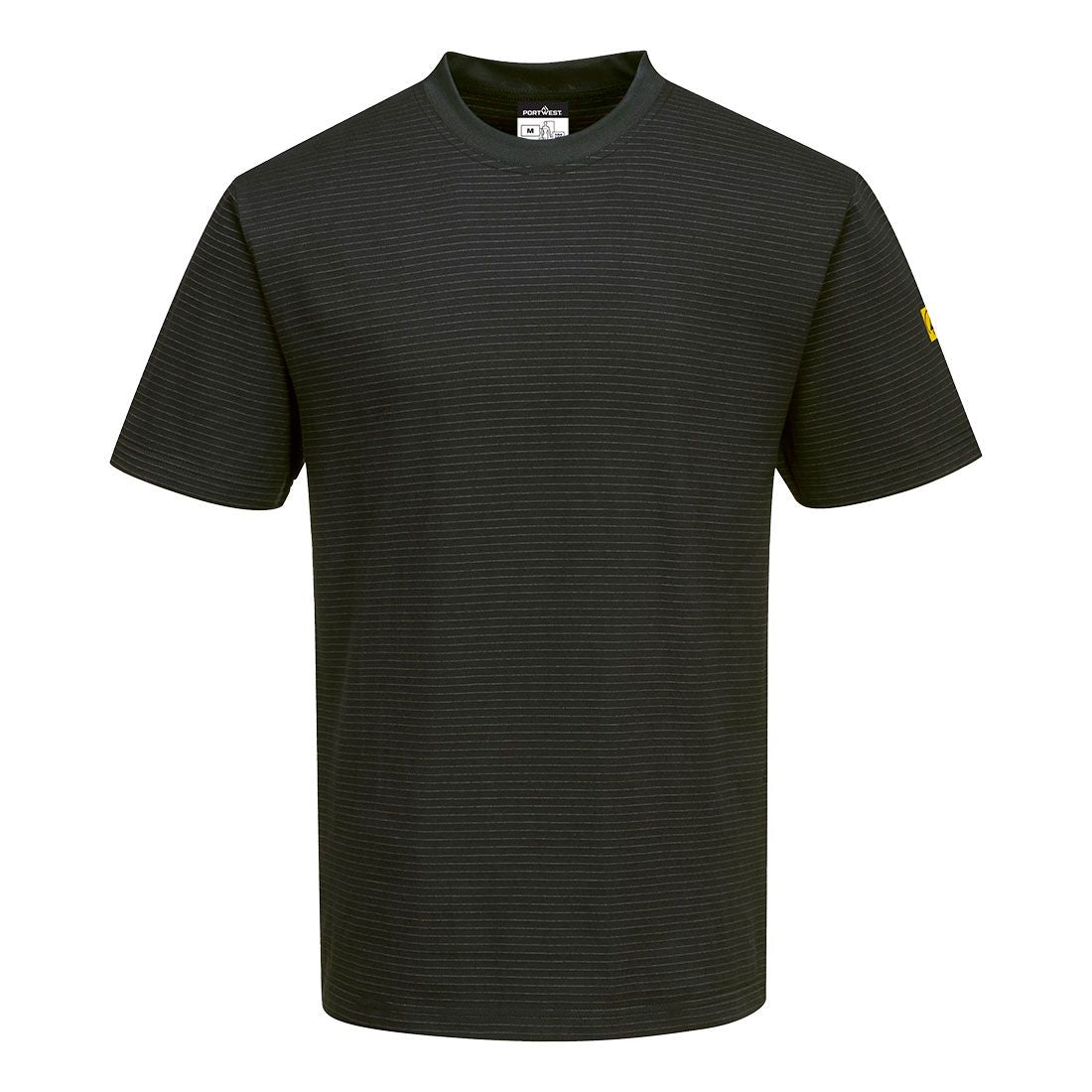 Anti-Static ESD T-Shirt, 4XL, R, Black