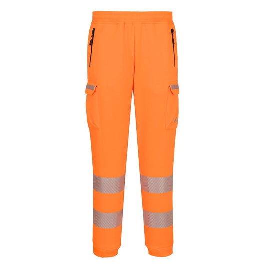Hi-Vis Sports Combat Joggers, 4XL, R, Orange