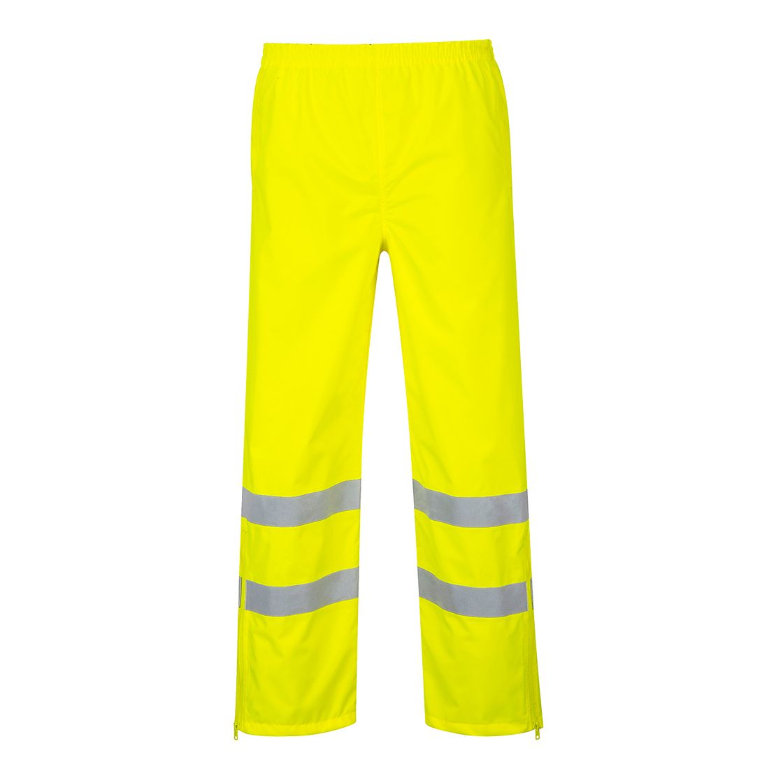 Hi-Vis Breathable Rain Trousers, L, R, Yellow