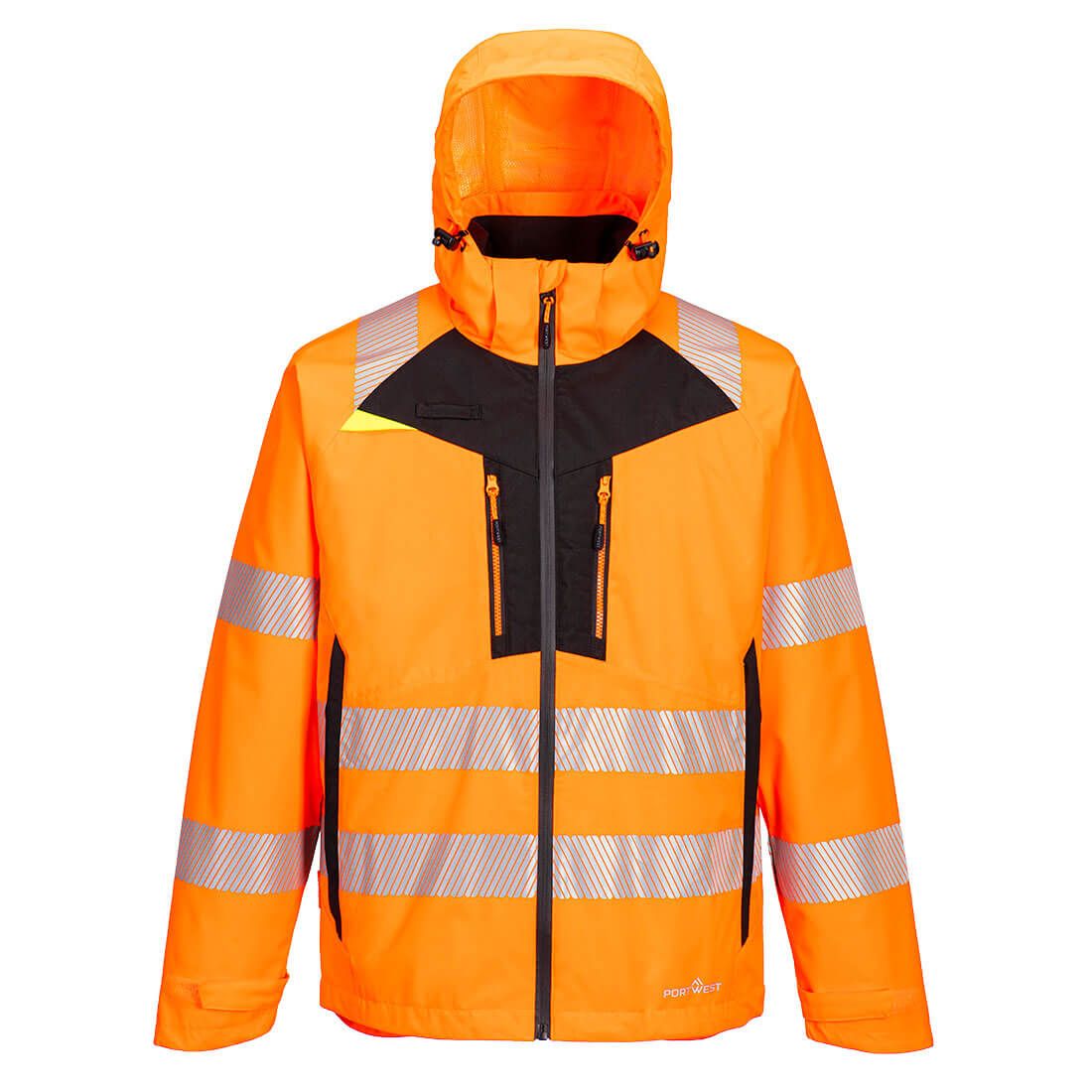 DX4 Hi-Vis 4-in-1 Jacket, 4XL, R, Orange/Black