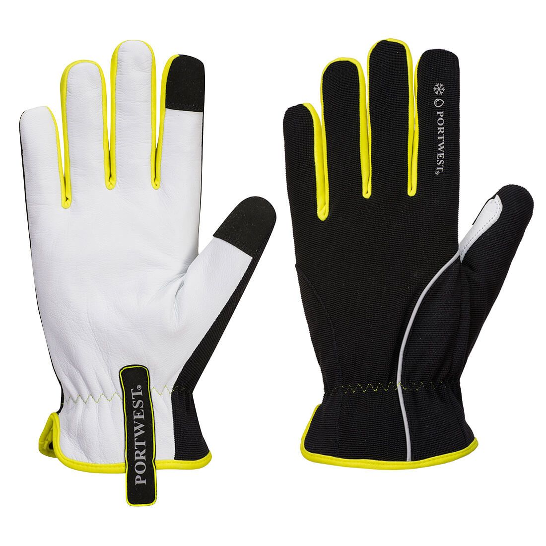 PW3 Winter Glove, L, , Black/Yellow