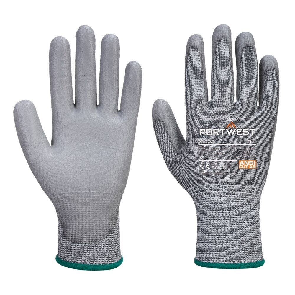 Vending Cut C13 PU Glove (144 Pairs), L, R, Grey
