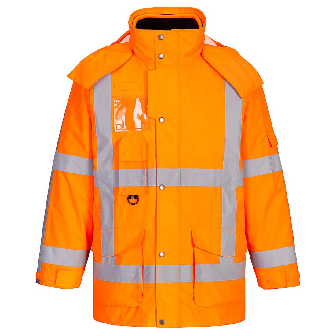 RWS Hi-Vis 3-in-1 Traffic Jacket, 4XL, R, Orange