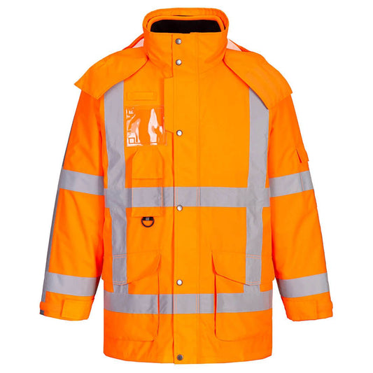 RWS Hi-Vis 3-in-1 Traffic Jacket, 4XL, R, Orange