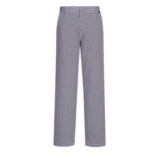 Barnet Chefs Trousers, L, R, Blue Check