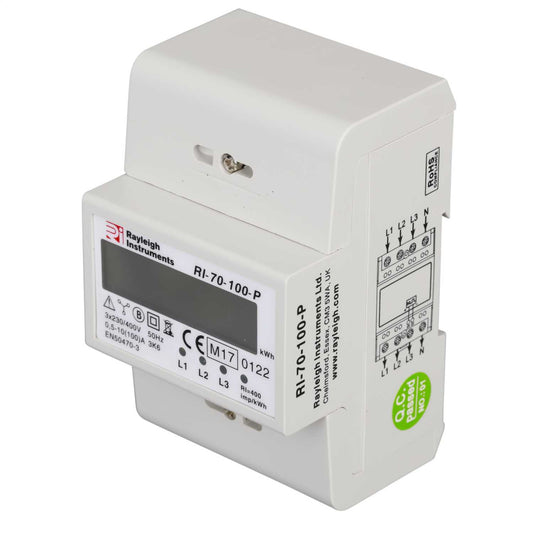 Rayleigh 100A 3 Phase MID Certified Kilowatt Hour Active Energy Meter