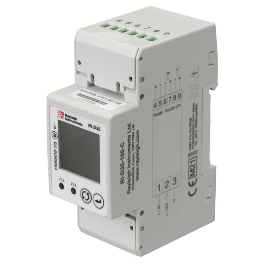Rayleigh 100A Single Phase MID Certified Energy Meter with Modbus and Dual Pulse