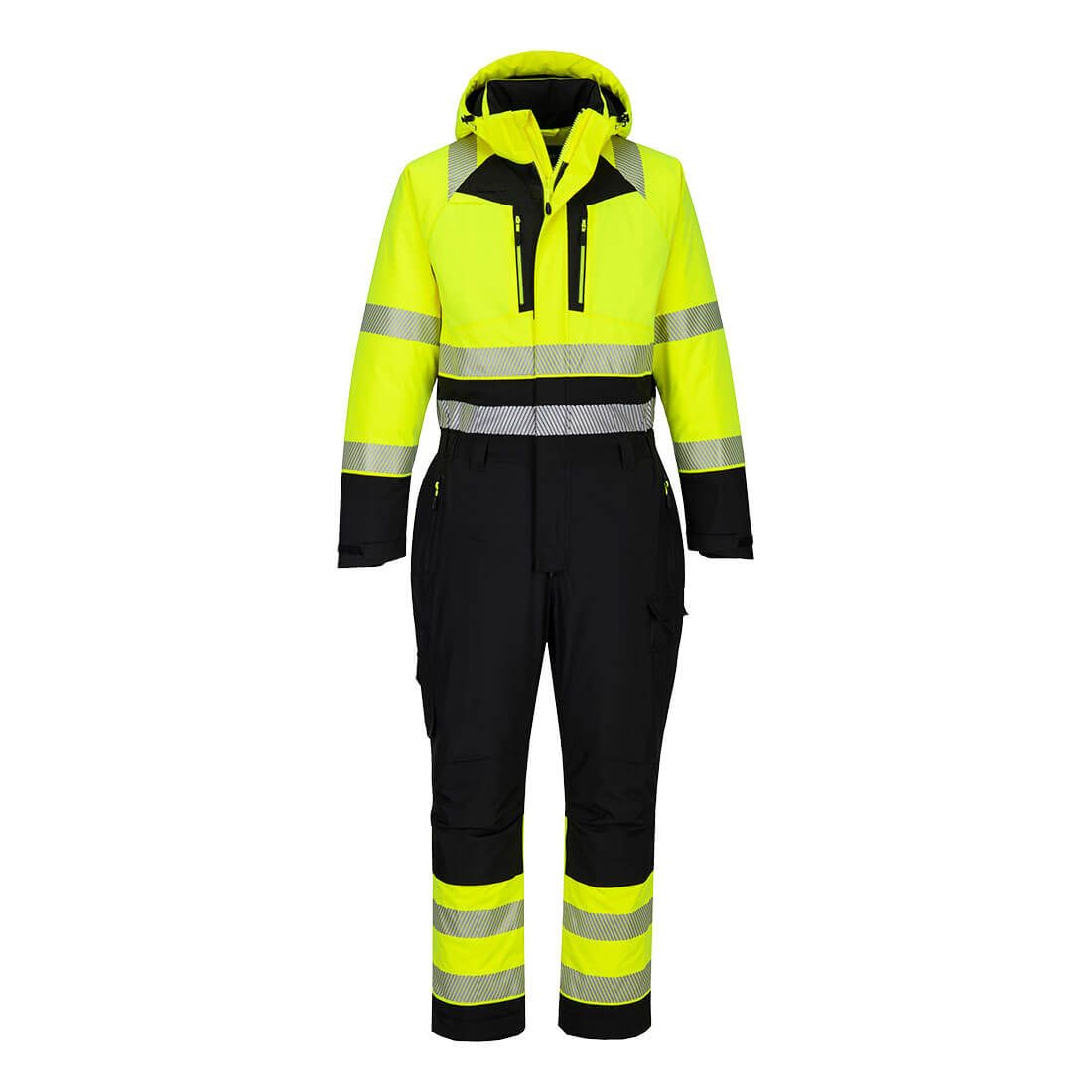 DX4 Hi-Vis Winter Coverall, 4XL, R, Yellow/Black