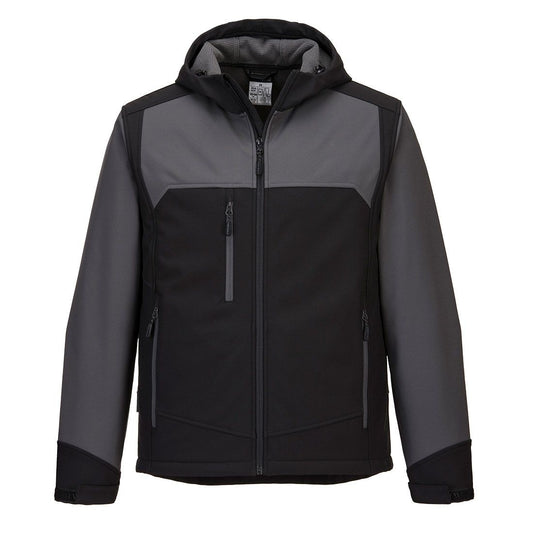 KX3 Hooded Softshell (3L), S, , Black/Grey