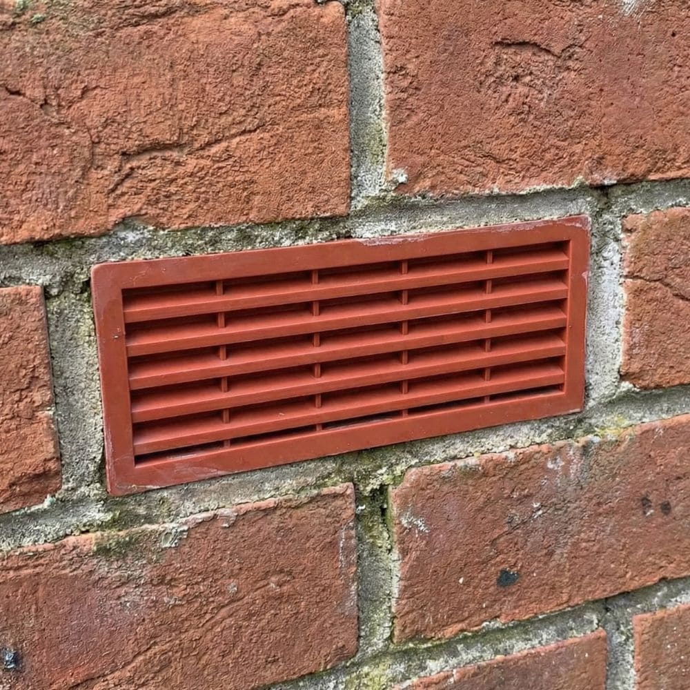 Plastic Air Brick Terracotta 76mm x 229mm (9" x 3")