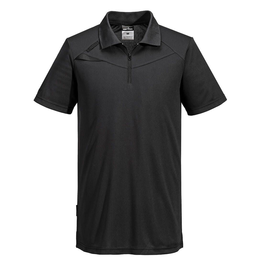 DX4 Polo Shirt S/S, L, R, All Black