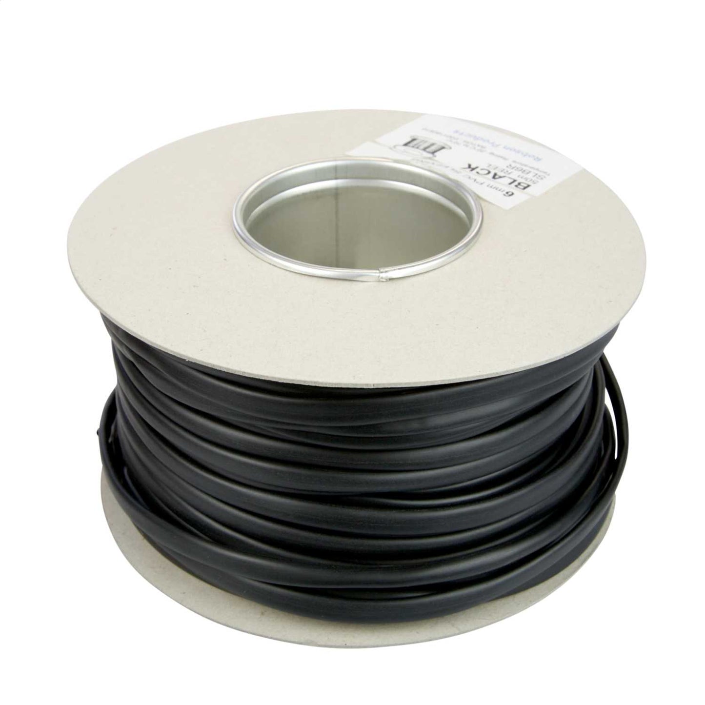 Robson Products 6mm PVC Black Sleeving (50m Reel)