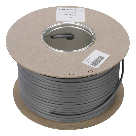 Robson Products 4mm PVC Grey Sleeving (100m Reel)
