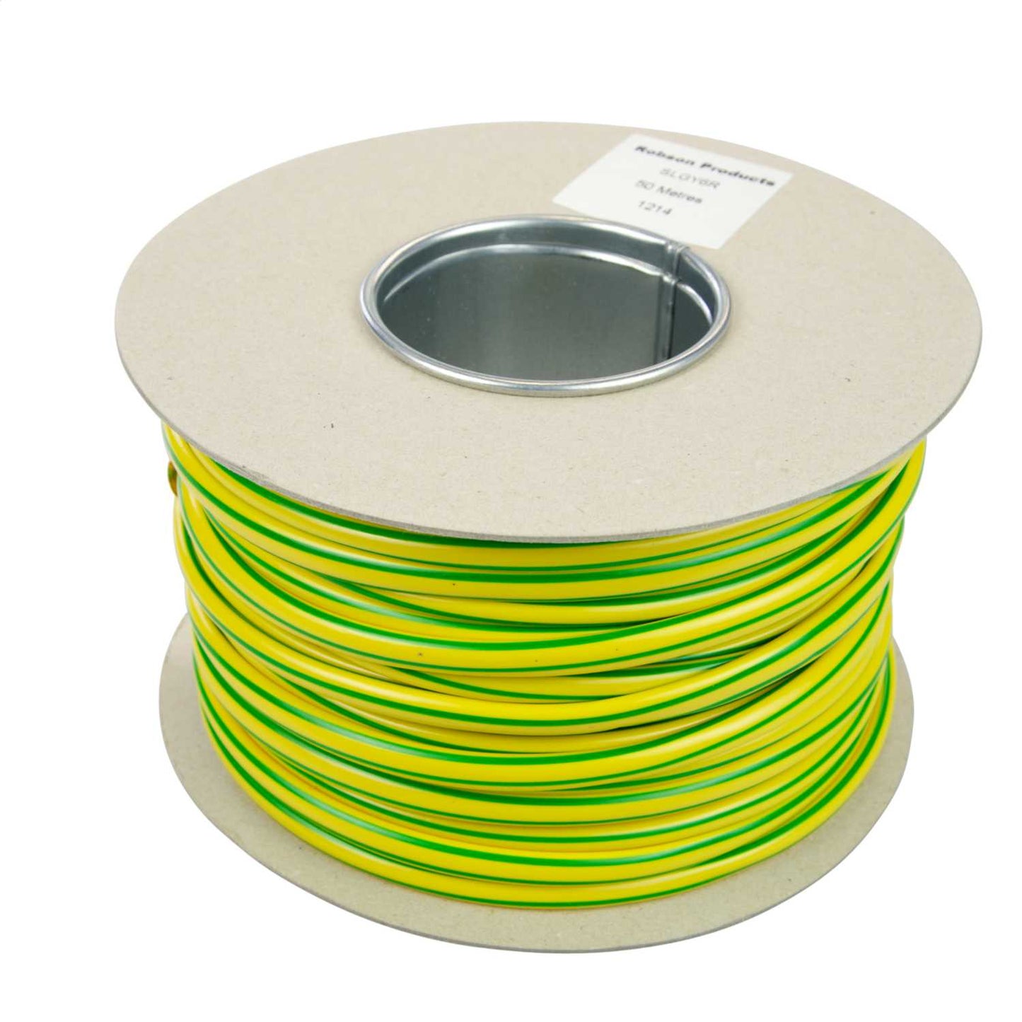 Robson Products 4mm PVC Green / Yellow Sleeving (100m Reel)