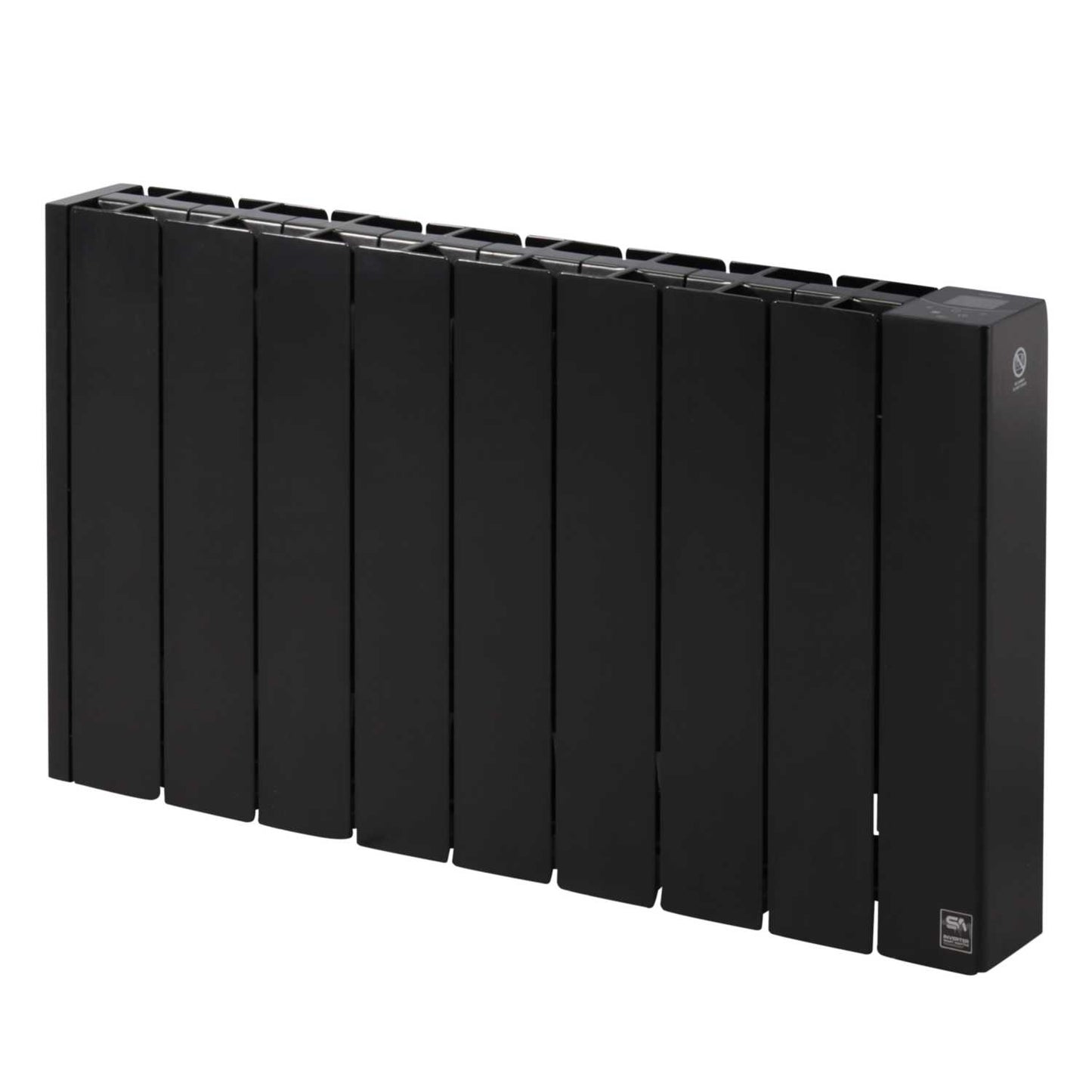 Rointe 1kW 8 Element Belize Wi-Fi Electric Radiator Short Black