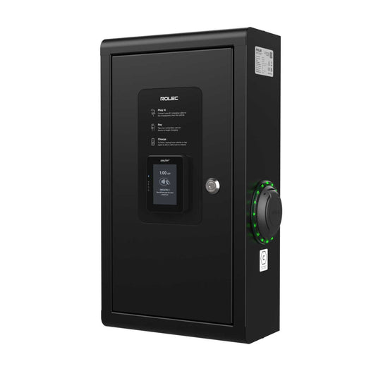 Rolec EV SecuriCharge Contactless Payment EV Charger 22kW 2 x Type 2 Sockets Black