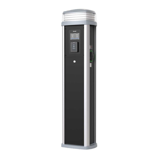 Rolec EV Quantum LCD Contactless Payment EV Charger 7kW 2 x Type 2 Sockets Black