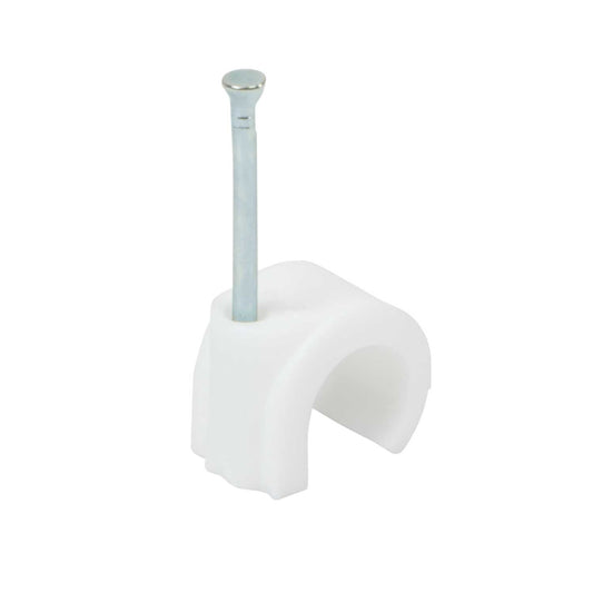Ronbar 10 to 14mm Expandable Clips White (Pack of 100)