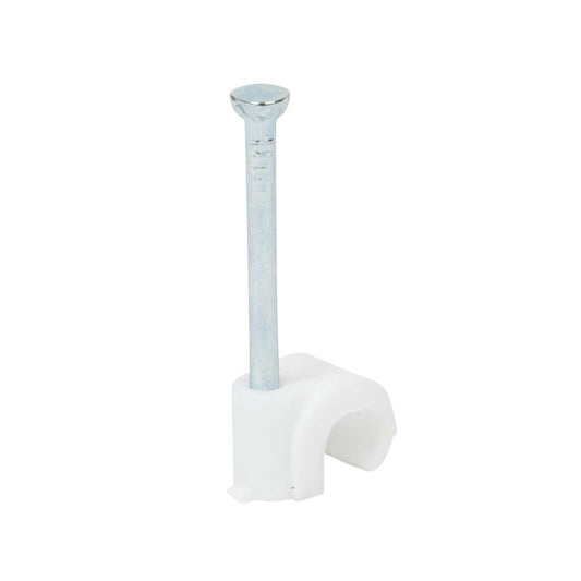 Ronbar 5 to 7mm White Expandable Clips (Pack of 100)