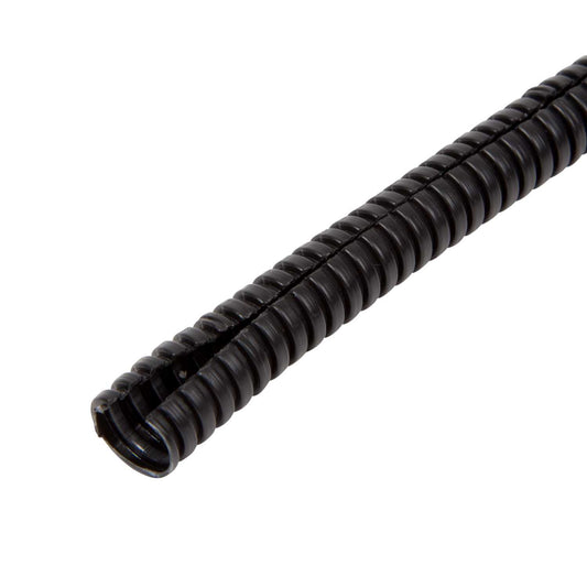 Ronbar 16mm Polypropylene Split Flexible Conduit Black (100m Reel)