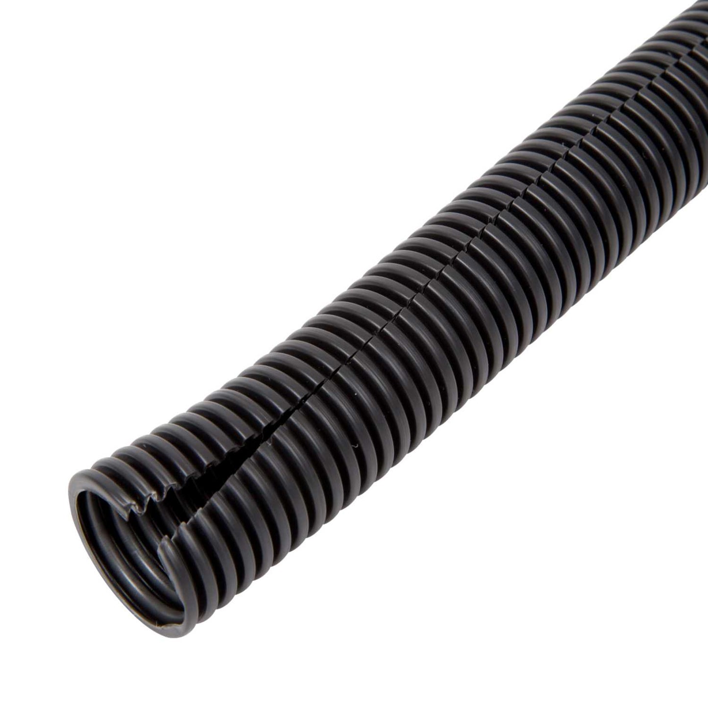Ronbar 25mm Polypropylene Split Flexible Conduit Black (50m Reel)