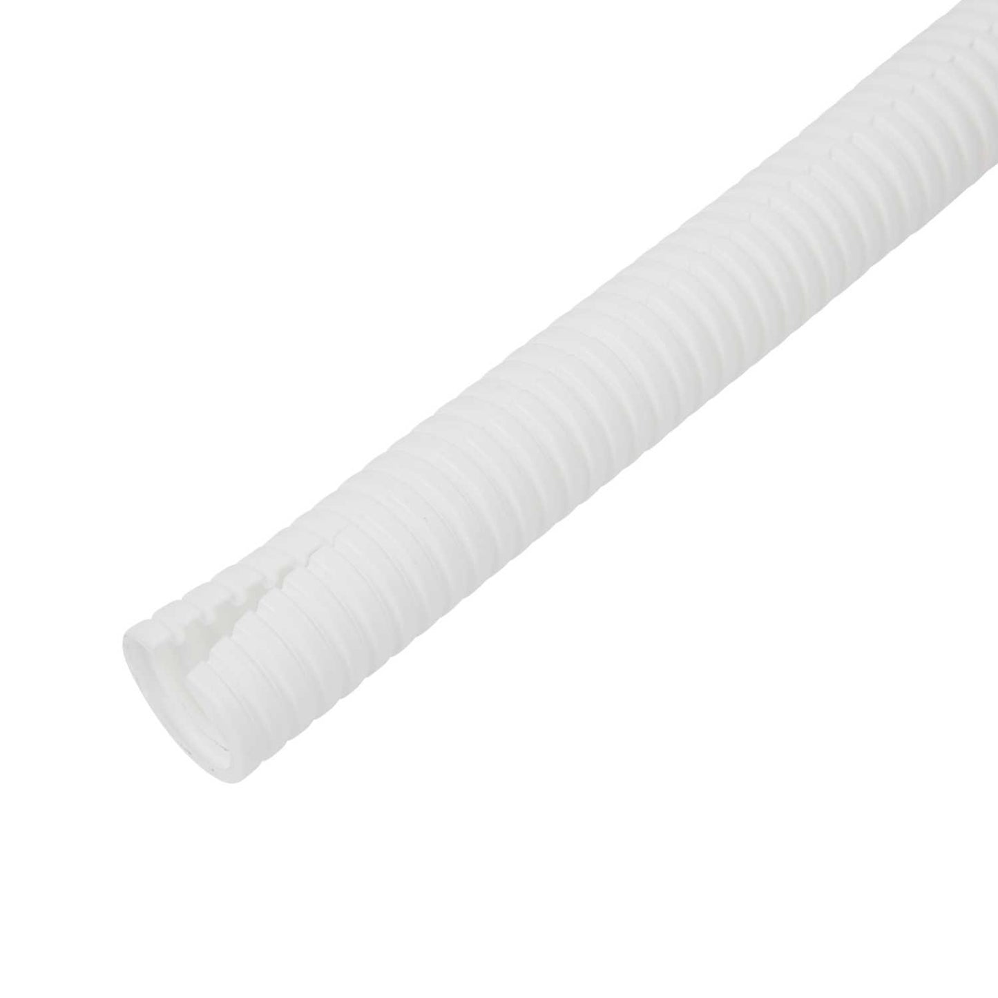 Ronbar 25mm Polypropylene Split Flexible Conduit White (50m Reel)