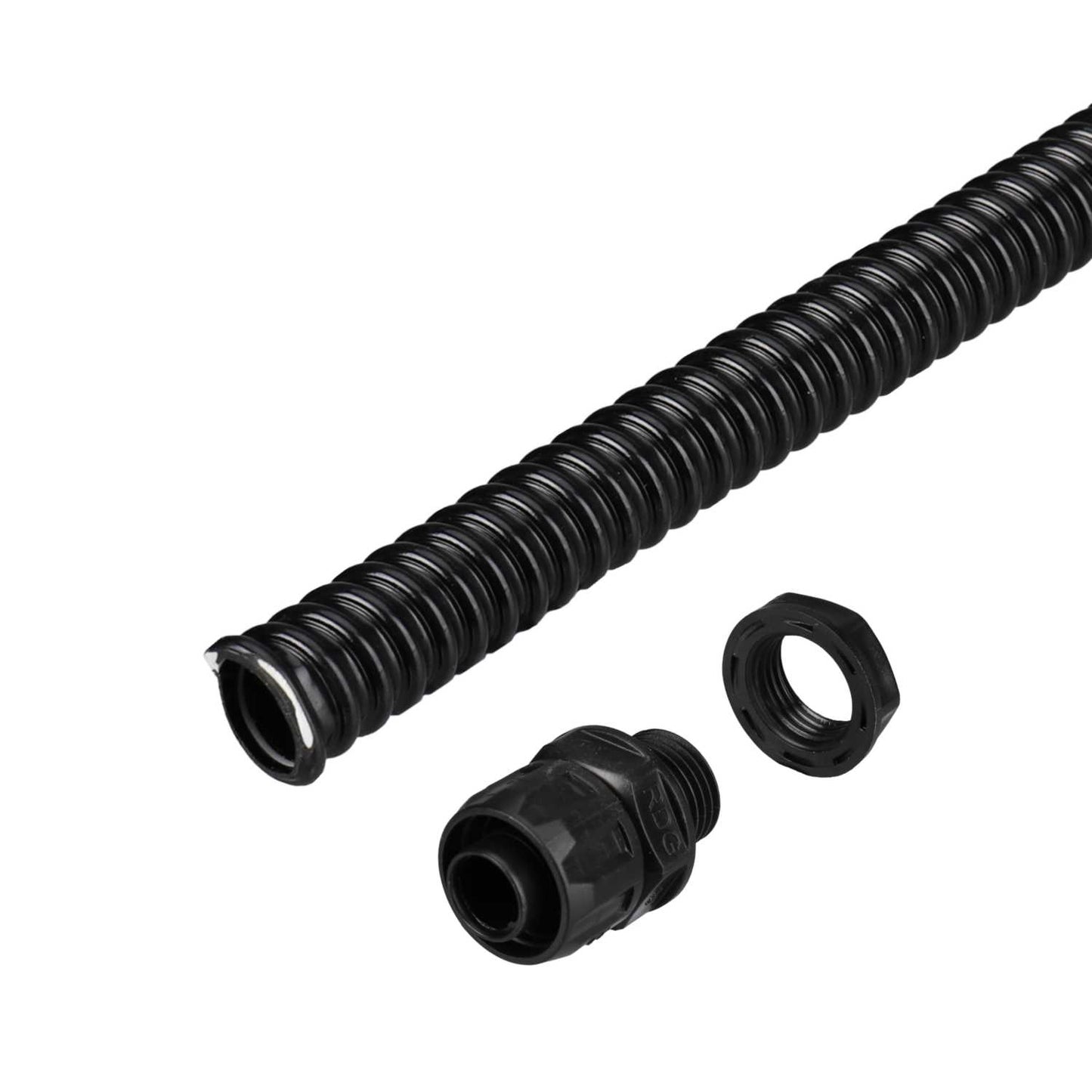 Ronbar 16mm Spiral Flexible Conduit Pack (10m Reel and 10 Glands)