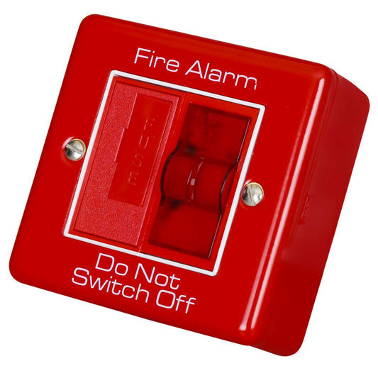 RPP Easy Clip 3A Key Switch Fused Connection Unit with Neon Metal Clad Red