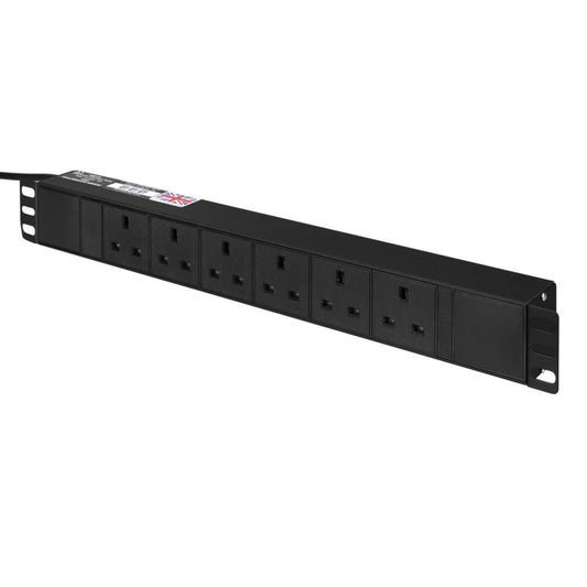 RPP 6 Way 19" Horizontal Rack Mounted PDU