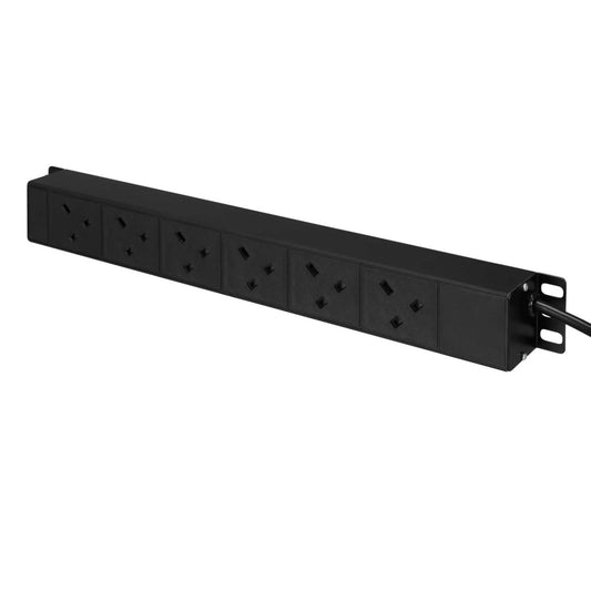 RPP 6 Way Angled Left Vertical Rack Mounted PDU