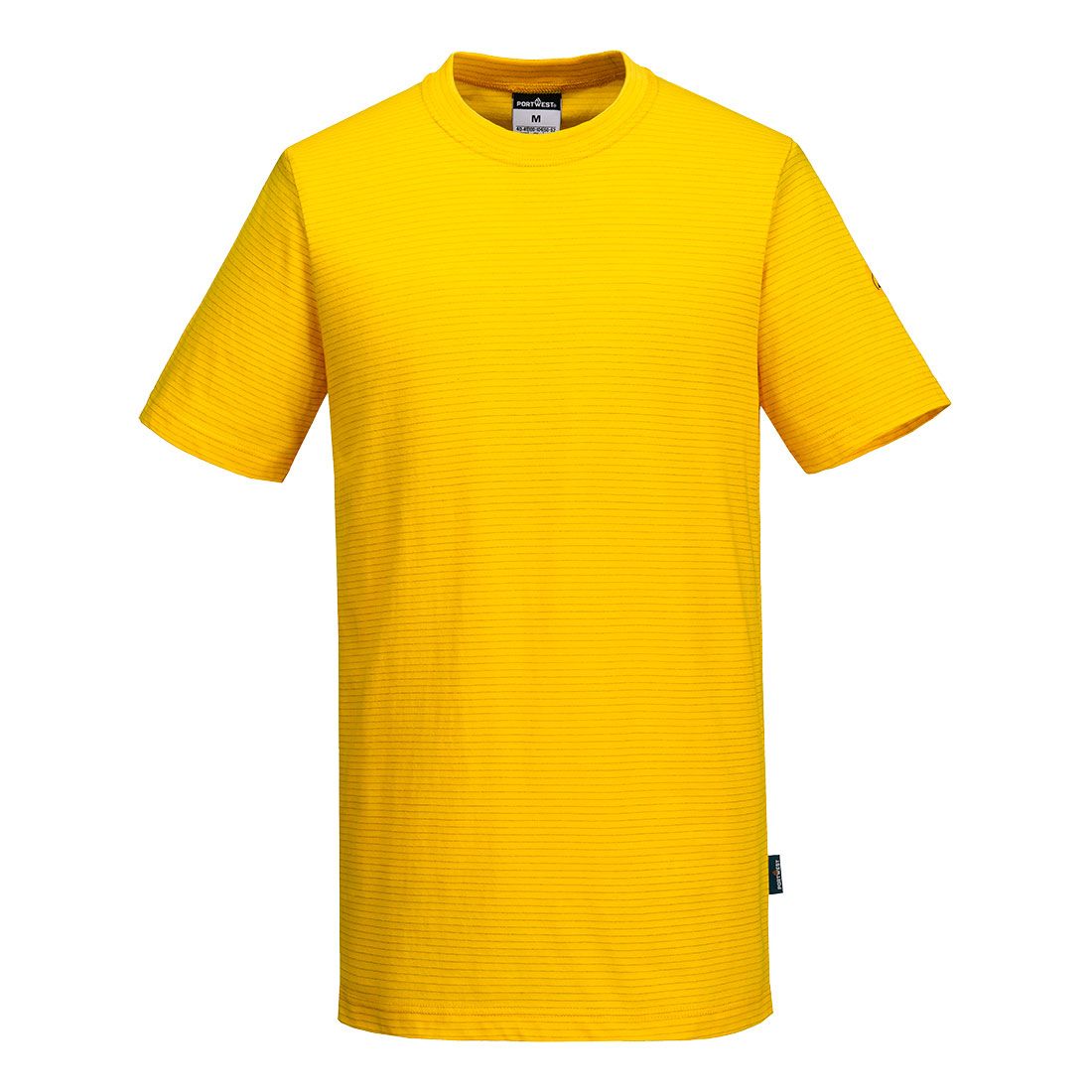 Anti-Static ESD T-Shirt, L, , Deep Yellow
