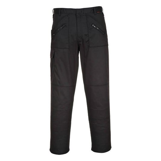 Stretch Action Trousers, 36, R, Black
