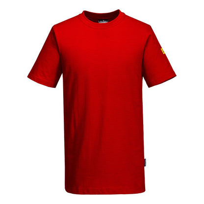 Anti-Static ESD T-Shirt, L, R, Deep Red