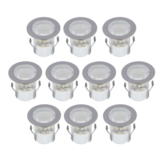 Saxby Lighting Ikon LED Stainless Steel Decking Kit Blue (Pack of 10)