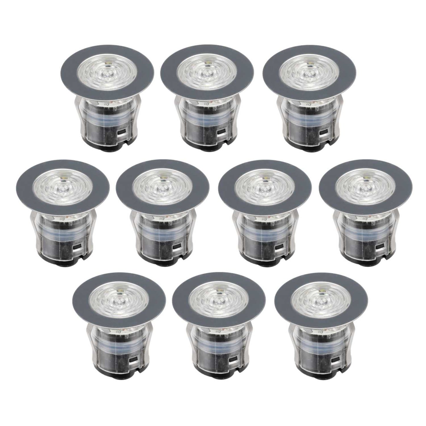 Saxby Lighting IkonPro LED CCT 35mm Stainless Steel Decking Kit 6500K / Blue (Pack of 10)