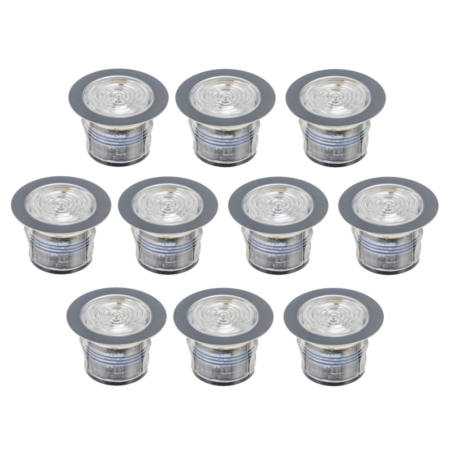 Saxby Lighting IkonPro LED CCT 45mm Stainless Steel Decking Kit 6500K / Blue (Pack of 10)