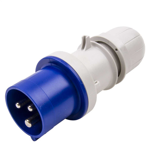 Scame Optima 16A 2P+E 230V Plug IP44 Blue