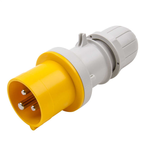 Scame Optima 32A 2P+E 110V Plug IP44 Yellow