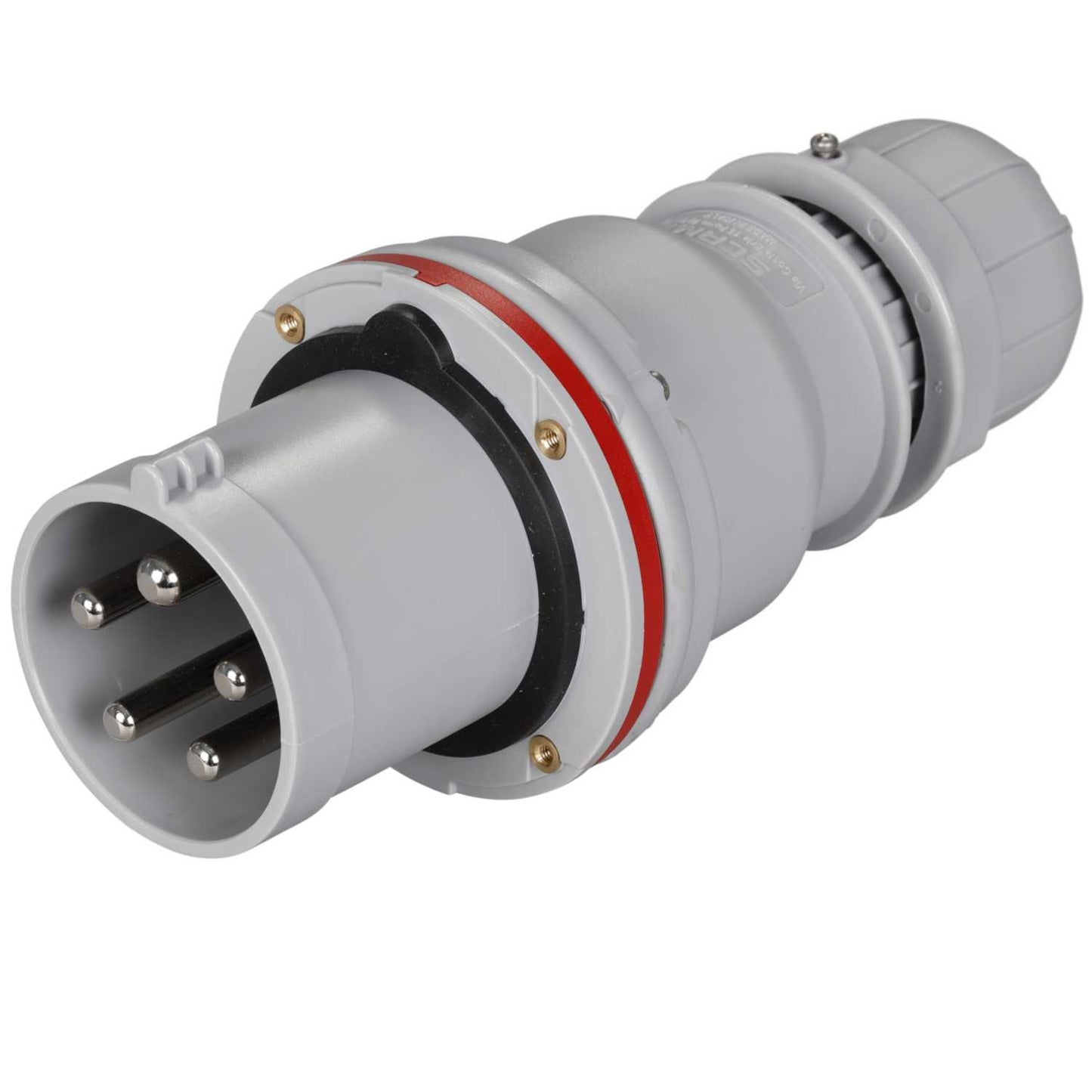 Scame Optima 63A 3P+N+E 415V Plug IP44 Red