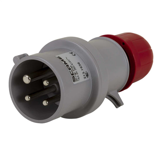 Scame Optima 16A 3P+E 415V Plug IP44 Red