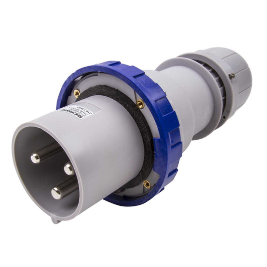 Scame Optima 125A 2P+E 230V Plug IP67 Blue