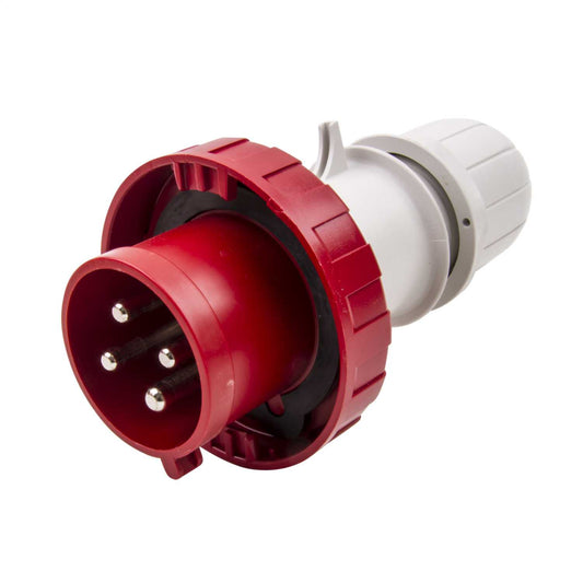 Scame Optima 32A 3P+E 415V Plug IP67 Red