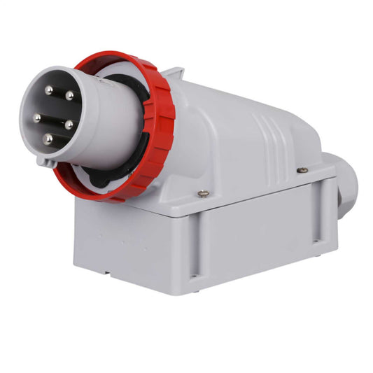 Scame Optima-Top 125A 3P+N+E 415V Wall Mounted Appliance Inlet IP67 Red