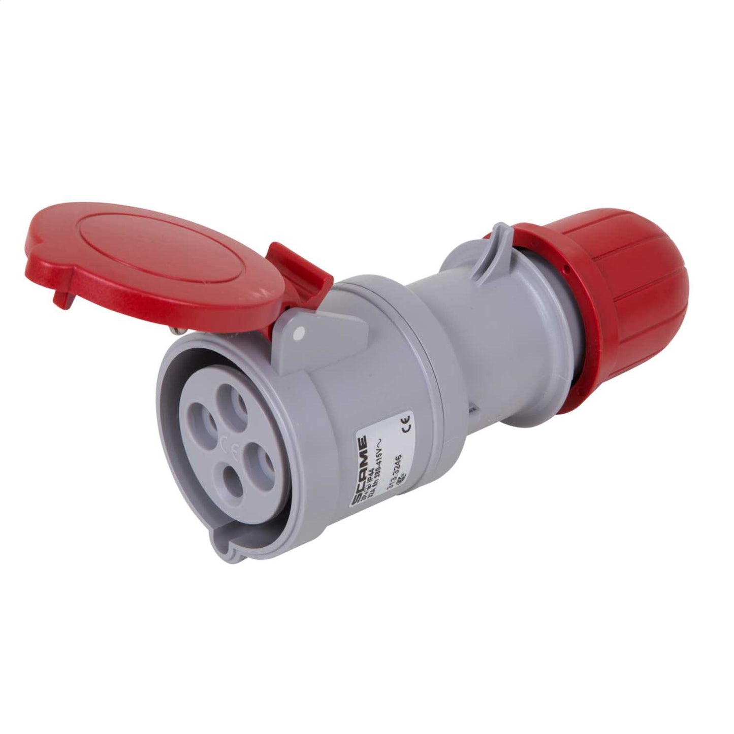 Scame Optima 32A 3P+E 415V Coupler IP44 Red